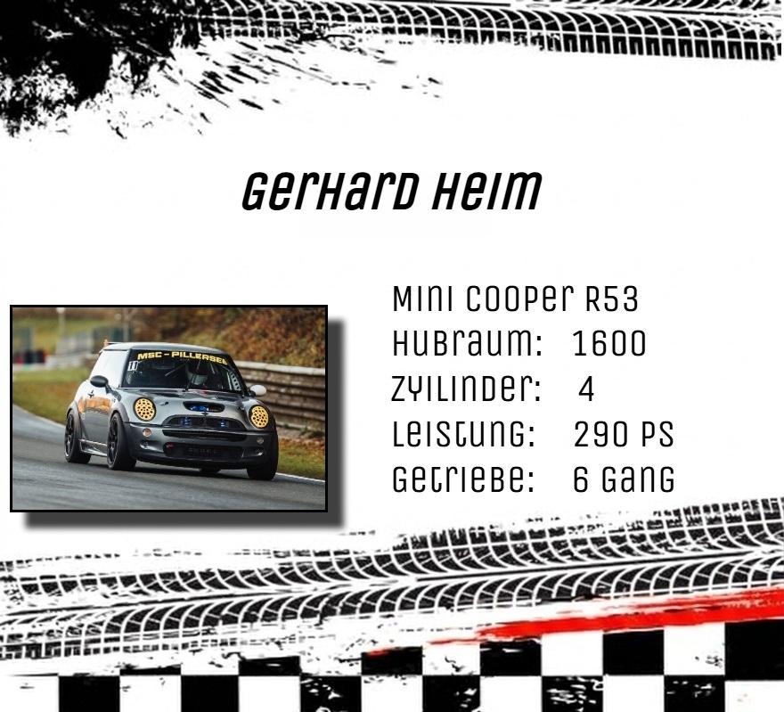 Fahrerkarte von Gerhard Heim, MSC Pillersee