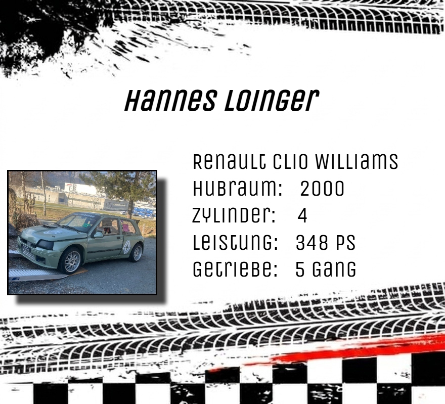 Fahrerkarte von Hannes Loinger, MSC Pillersee